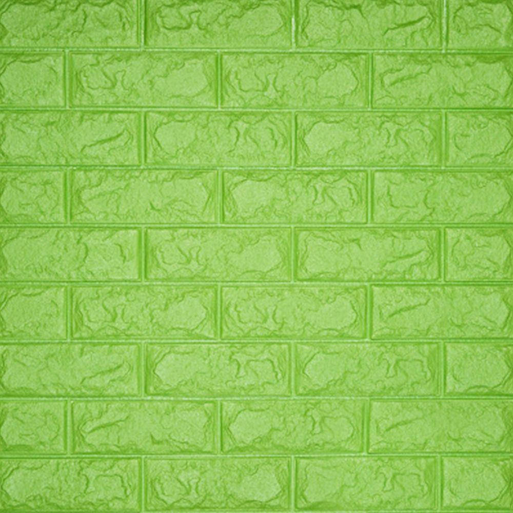 Hijau Wall Bricks Wallpaper