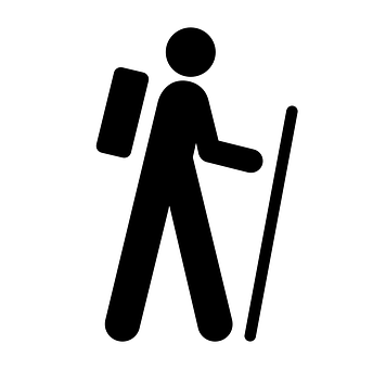Hiker Pictogram Icon PNG