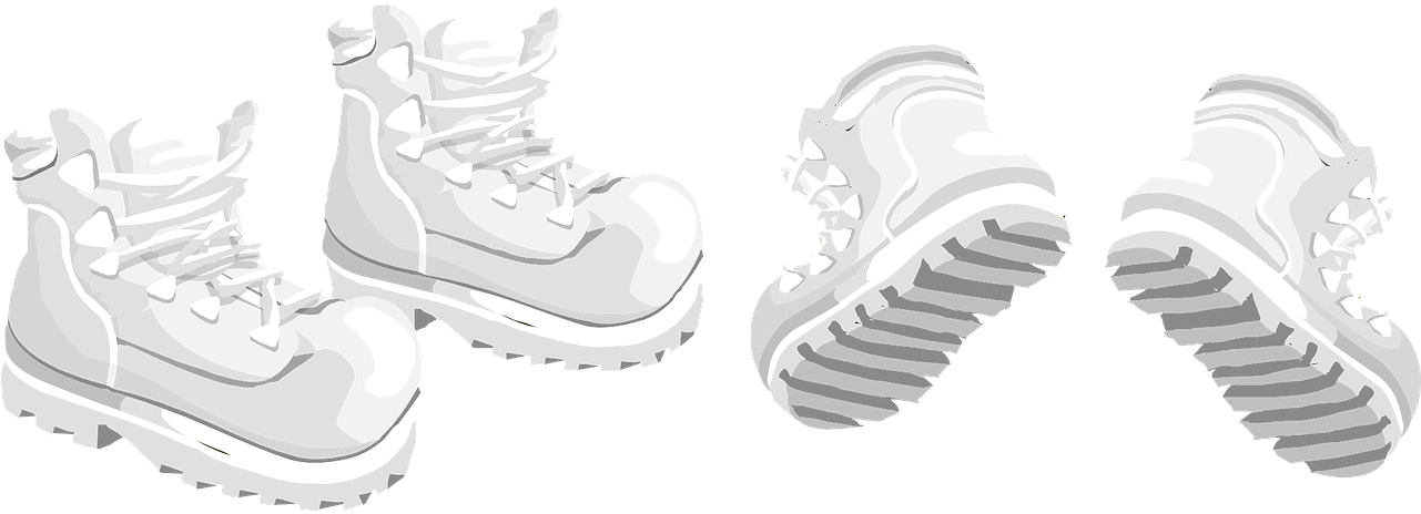 Hiking Boots Vector Illustration PNG