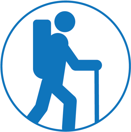 Hiking Trail Symbol Icon PNG