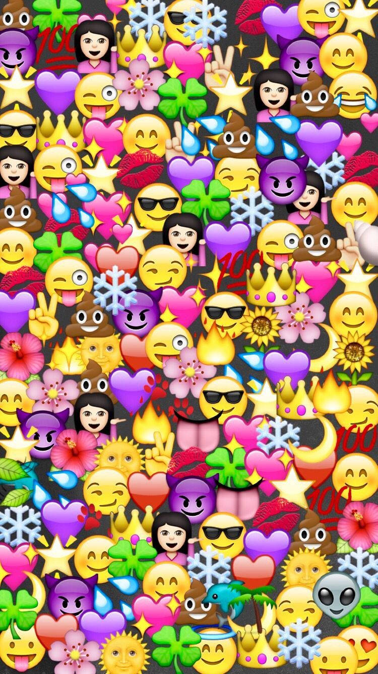 Hilarious Emoji In Full Screen Wallpaper