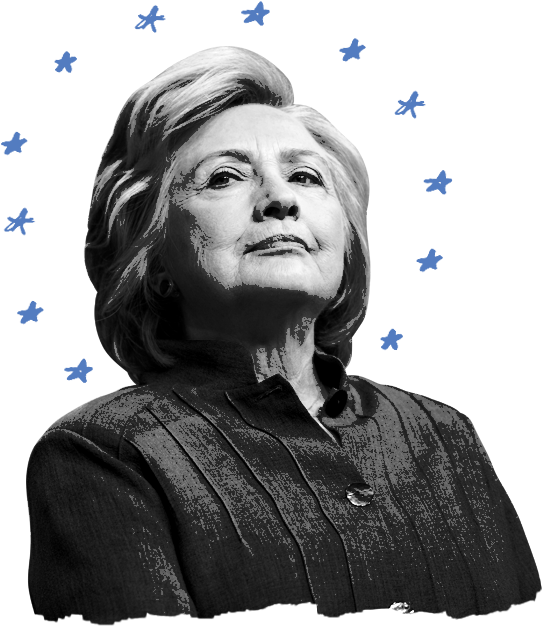 Download Hillary Clinton Blue Stars Background | Wallpapers.com