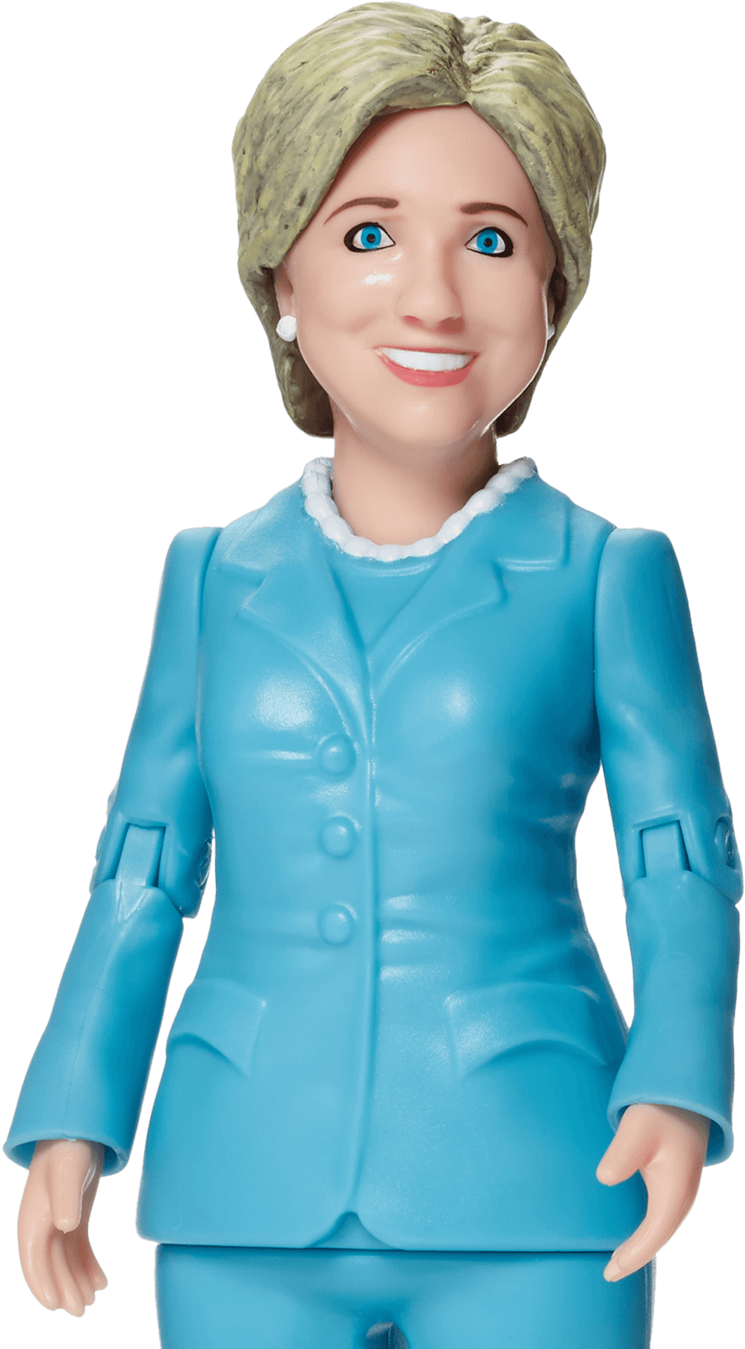 Hillary Clinton Figurine Blue Suit PNG