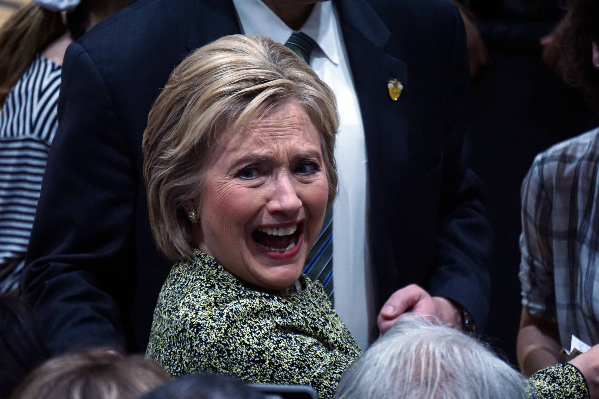 Hillary Clinton Funny Face Wallpaper