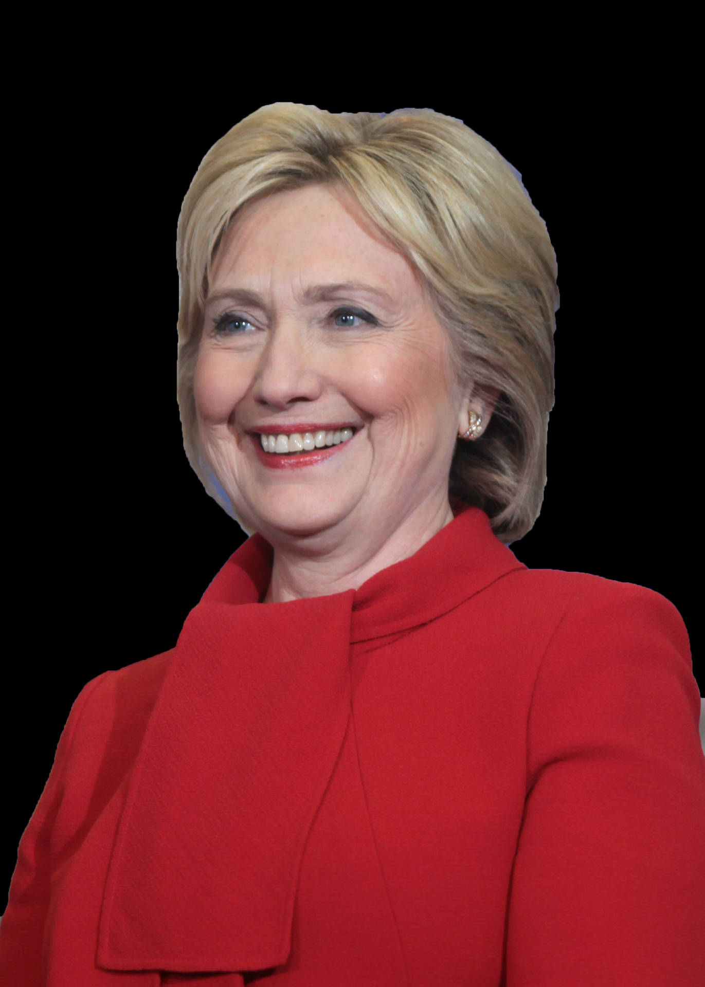 Hillary Clinton In Red Suit Wallpaper