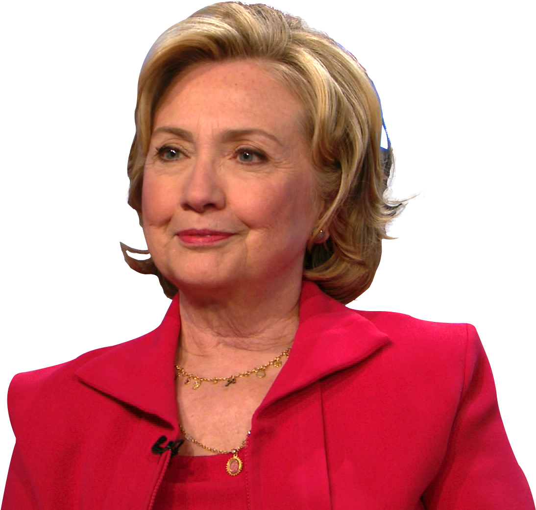 Hillary Clintonin Red Blazer PNG