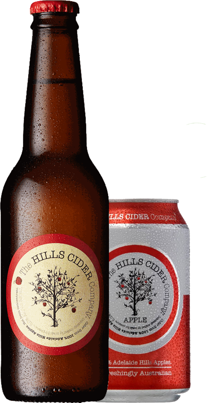 Hills Cider Bottleand Can PNG