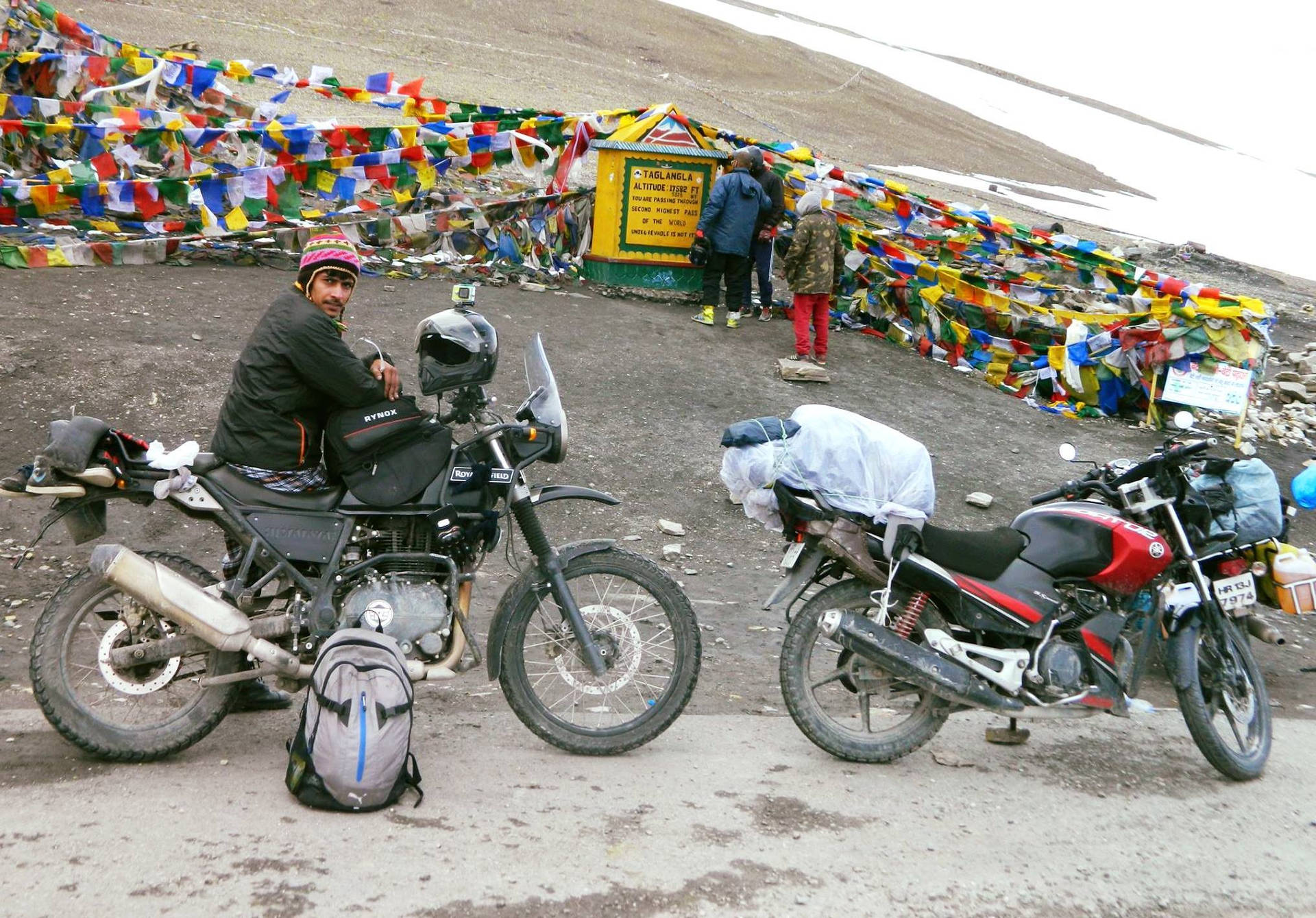 Himalayan Bike At Himalayas Wallpaper