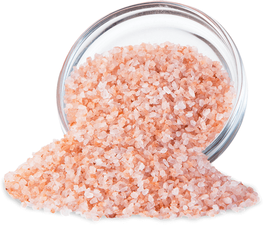 Download Himalayan Pink Salt Spilled From Glass Jar | Wallpapers.com