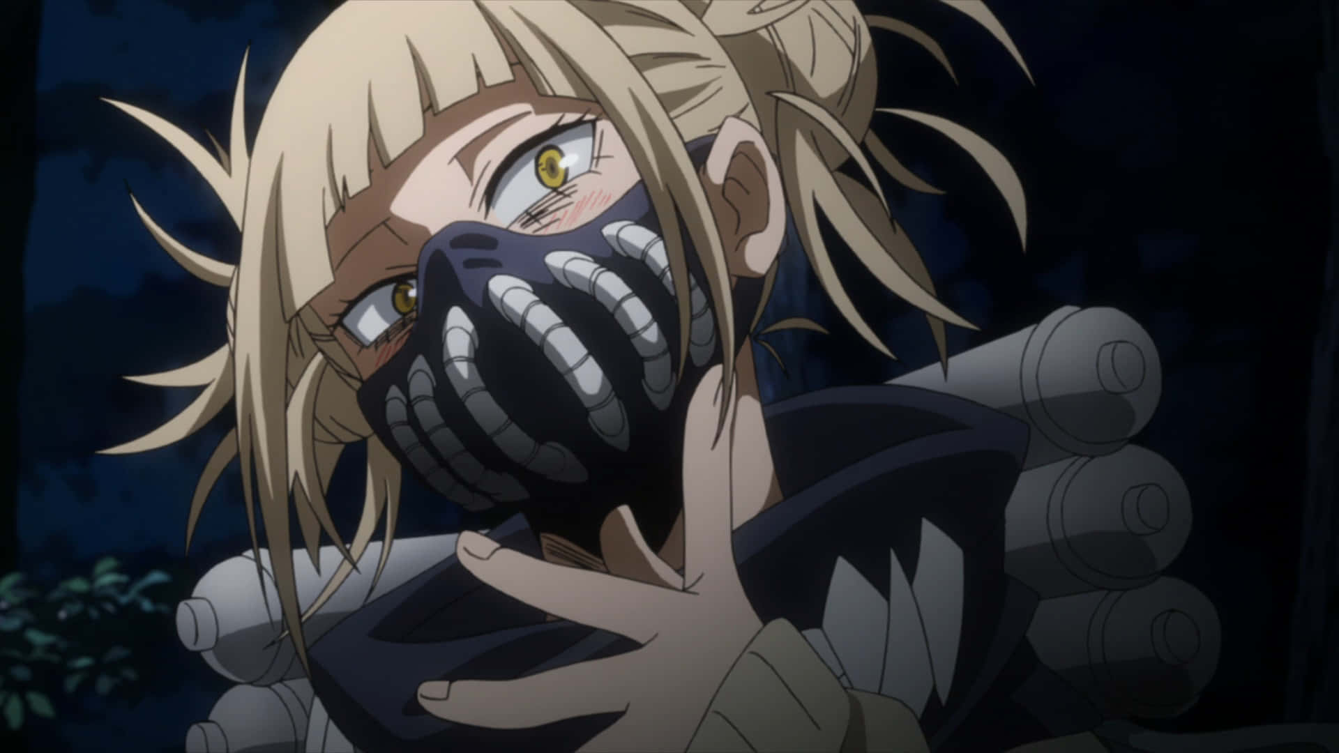 "Witness the rise of Himiko Toga - the nefarious villain from the popular anime series, My Hero Academia." Wallpaper