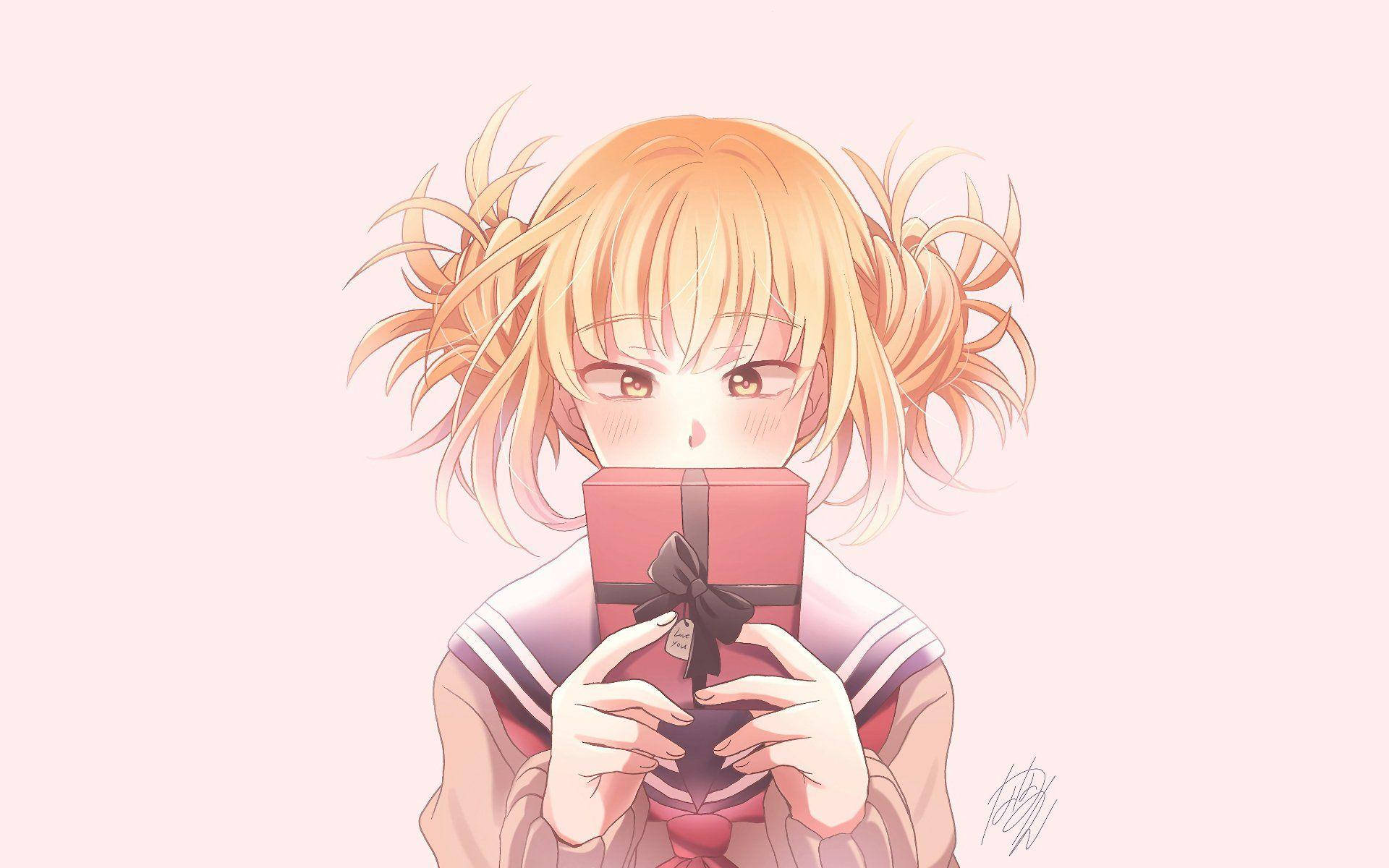Himiko Toga With A Gift Wallpaper