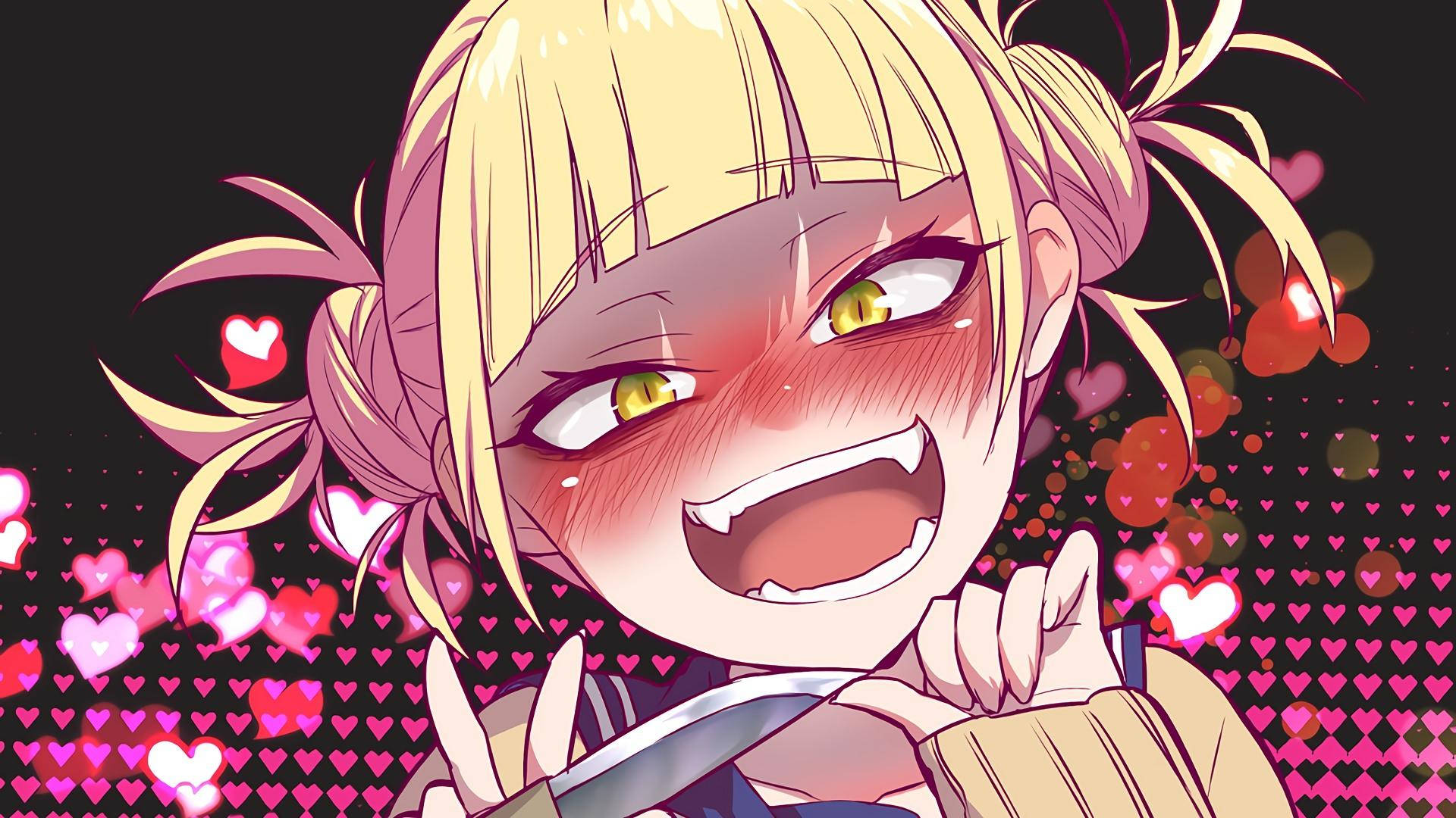 Himiko Toga With Hearts Wallpaper