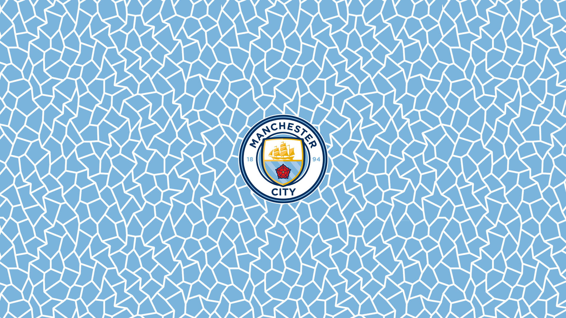 Himmelblå Manchester City-logo Wallpaper