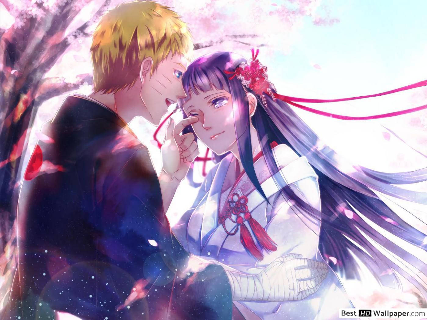 Hinata Hyuga and Naruto Uzumaki Wedding Wallpaper