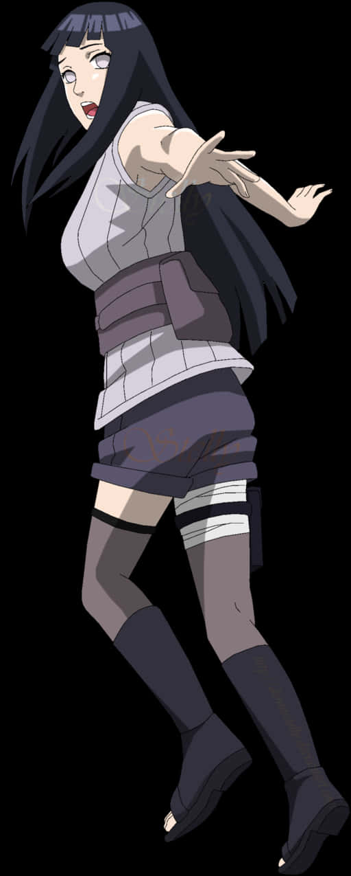 Hinata Hyuga Naruto Anime Character PNG