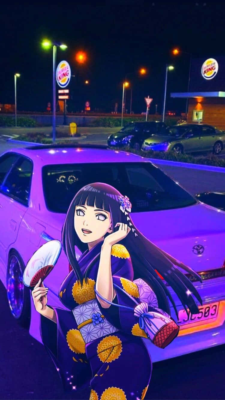 Hinata Hyuga Toyota JDM Anime. Wallpaper