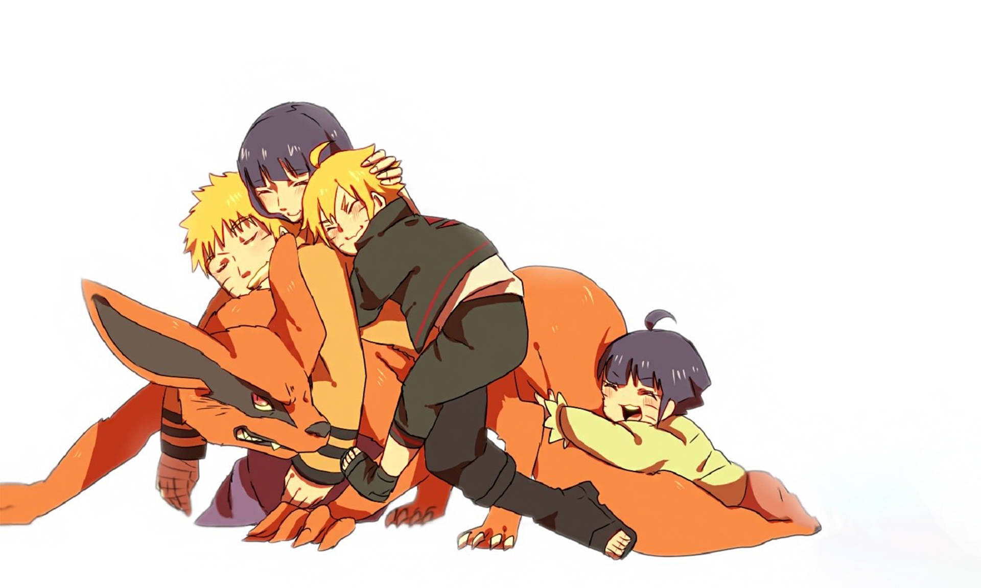 Hinata Playing With Family