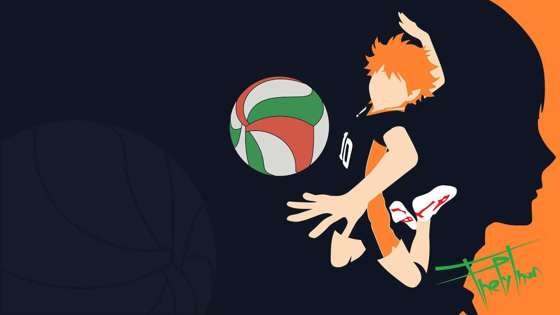 Hinata Shouyou, den passionerede volleyballspiller bestemt til at nå sine drømme. Wallpaper
