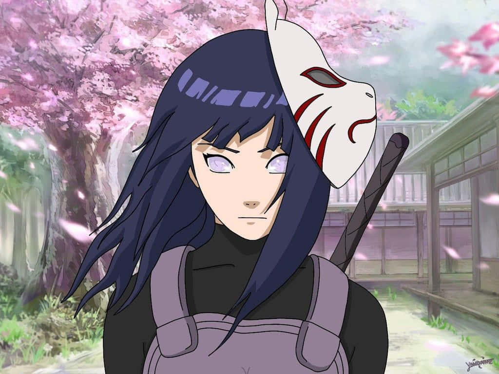 Hinata Uzumaki as seen in the Anime Naruto Wallpaper