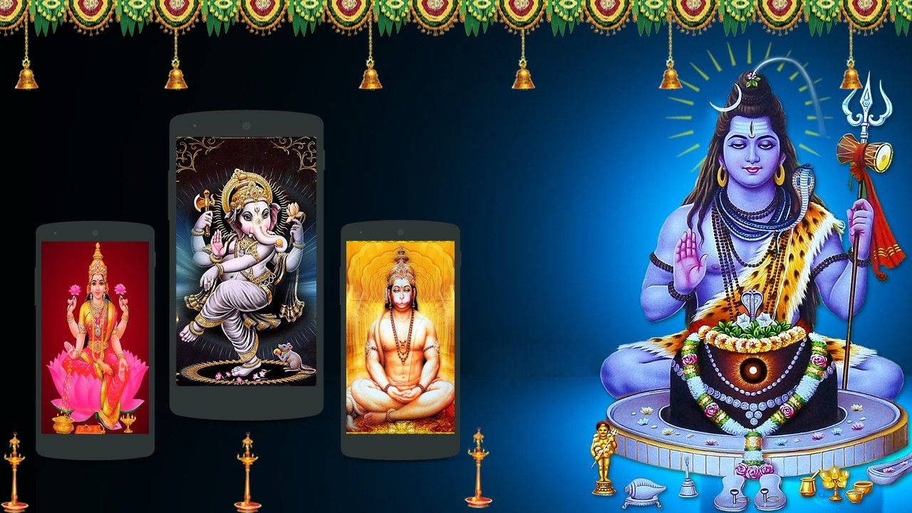 Artedigital Do Deus Hindu. Papel de Parede