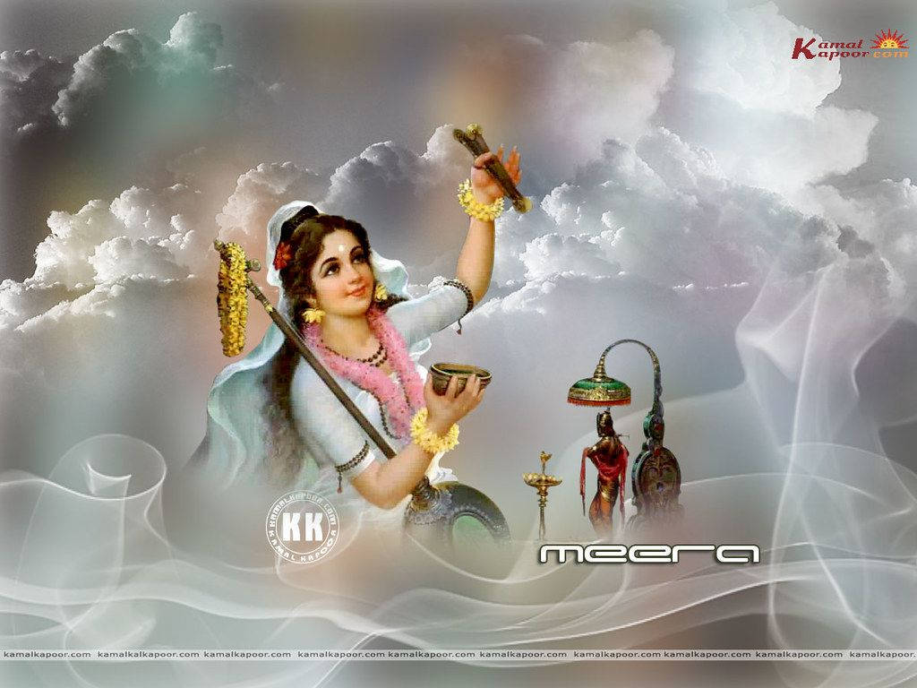 Hindu God Meera Krishna Wallpaper