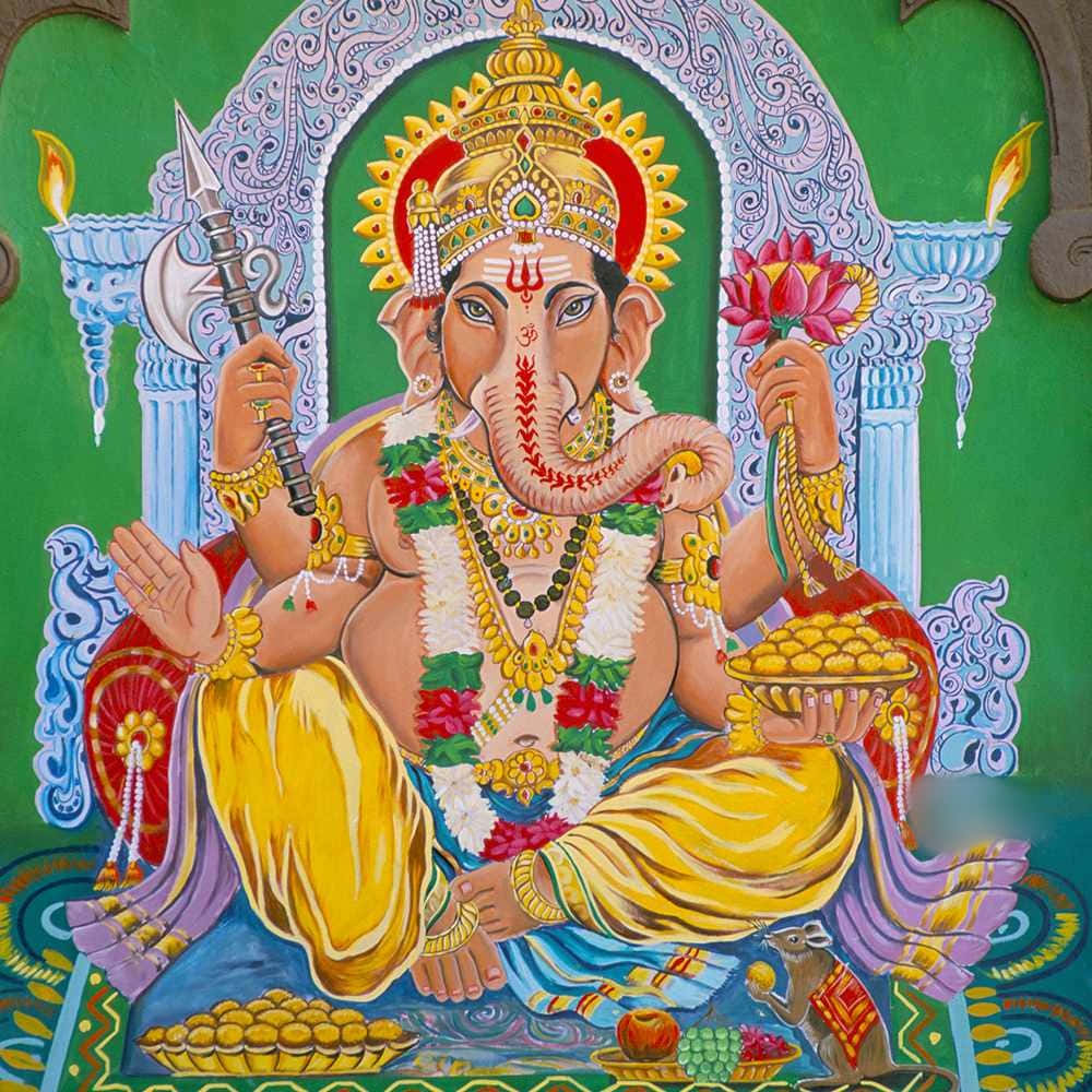 Hinduiskaguden Ganesha-bild