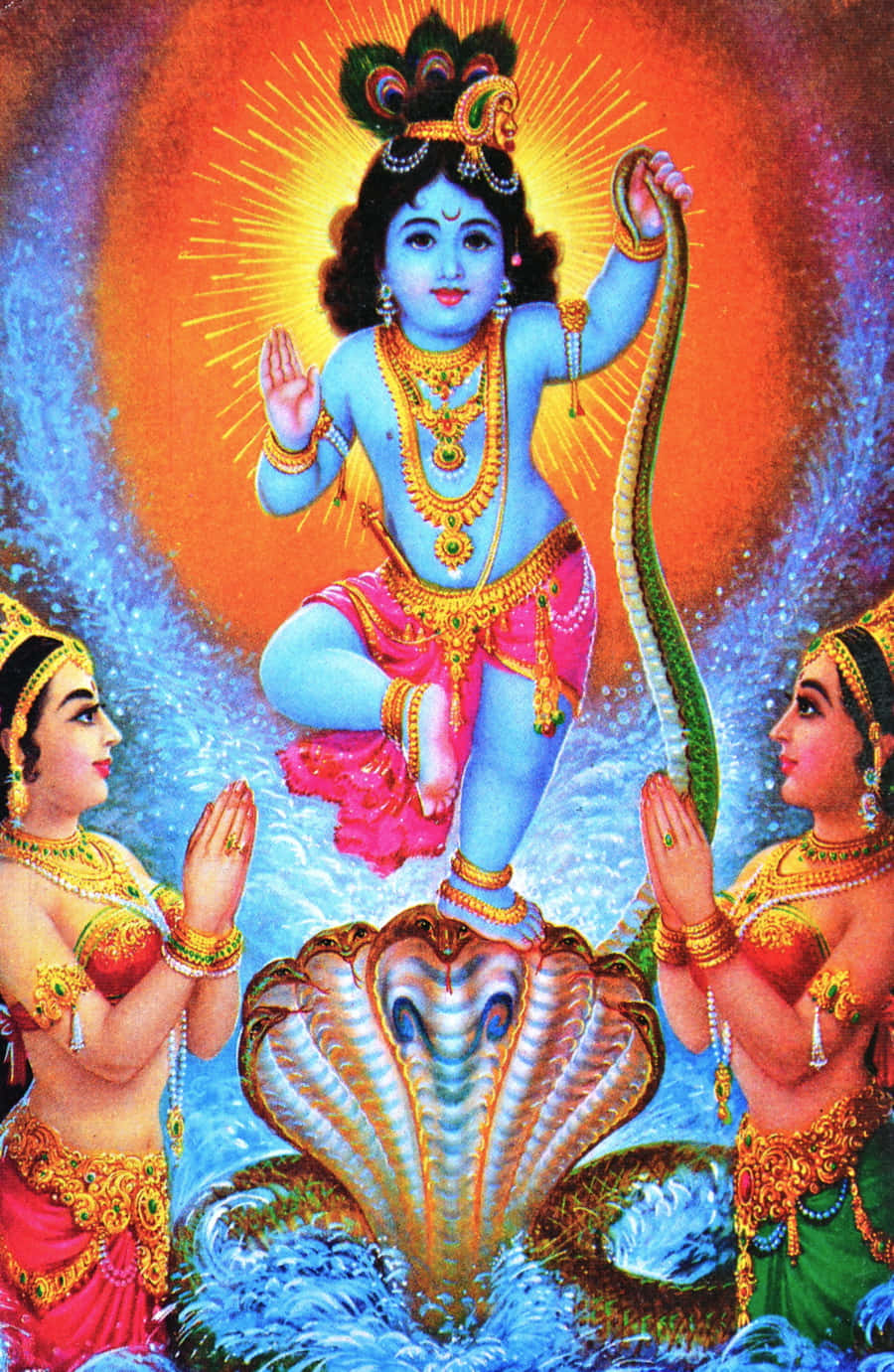 Hindu God Toddler Krishna Picture