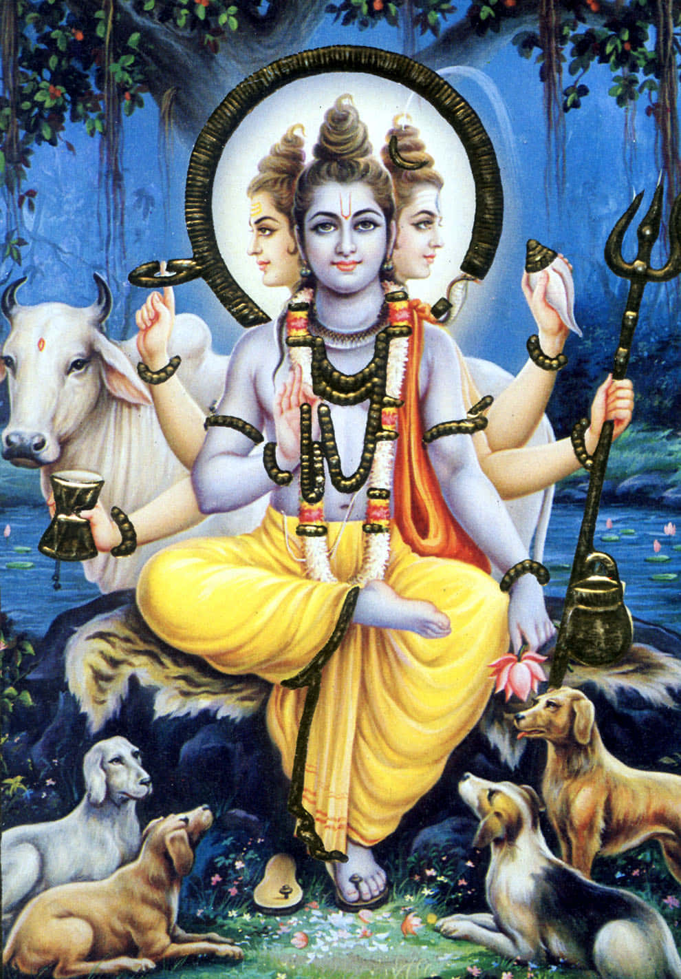 Can anyone share a picture of Sri Guru Dattatreya? - Quora