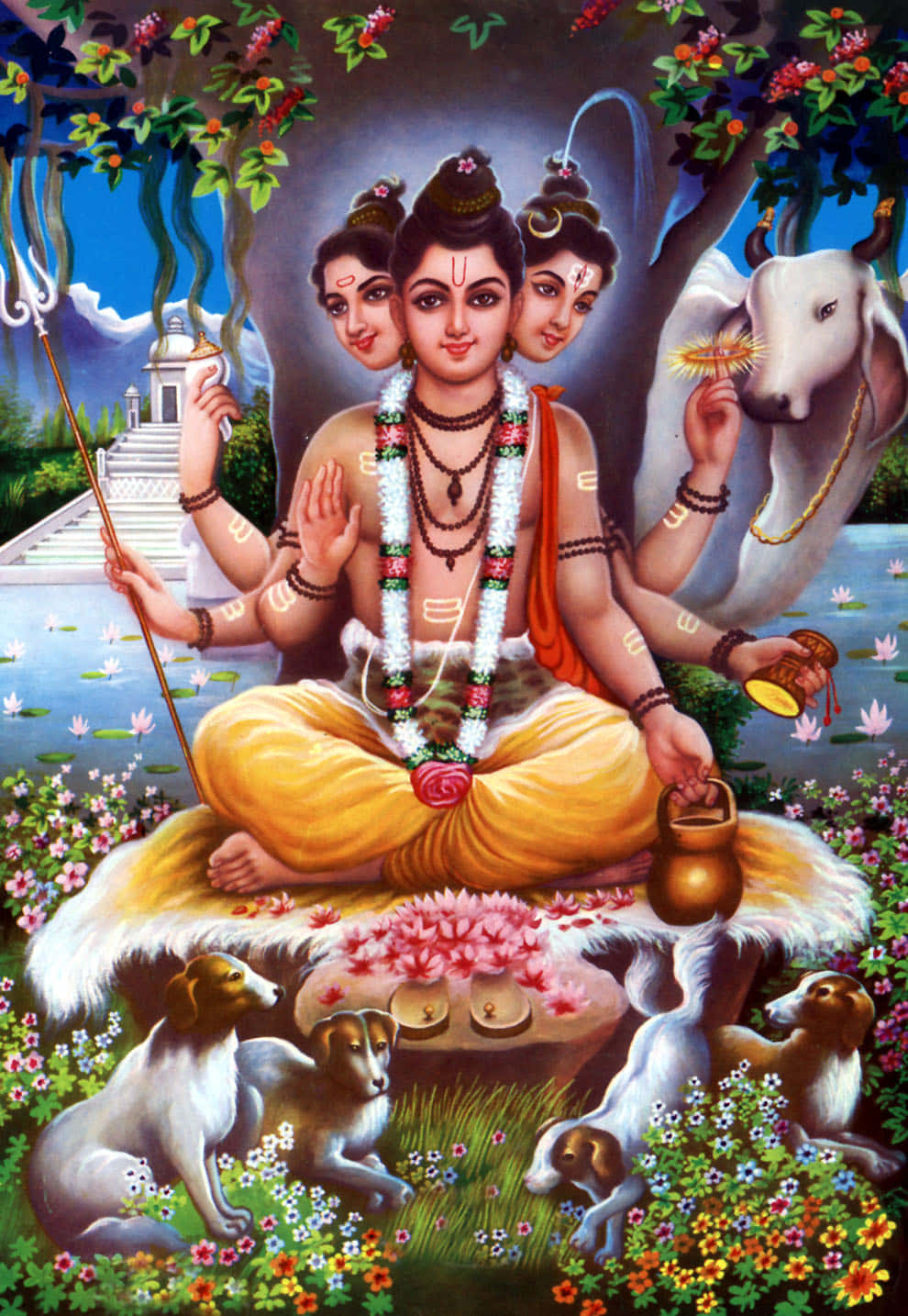 Dattatreya Hindu God Picture