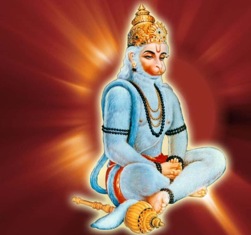 Imagende Hanuman, Dios Hindú De La Sabiduría.
