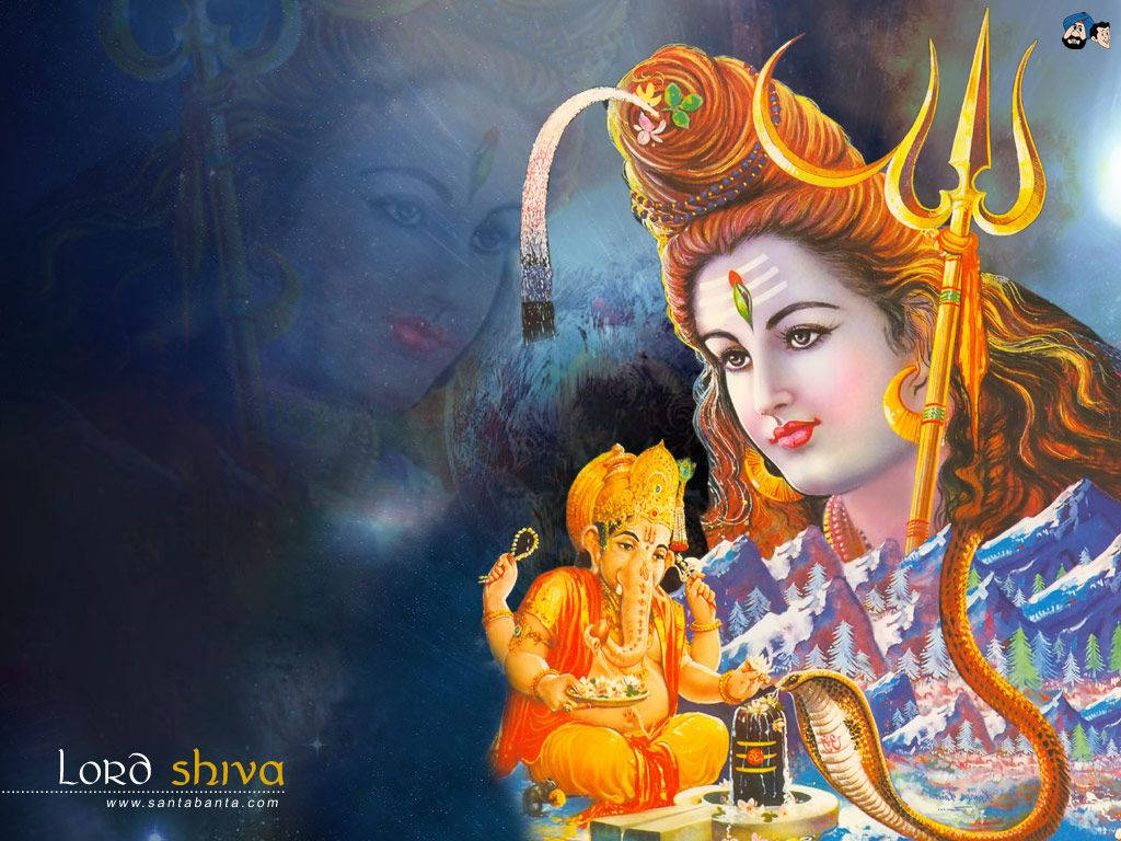 Hindu God Shiva Ganesh