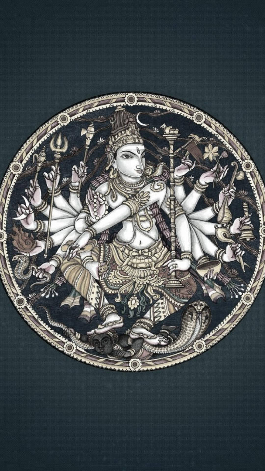 Hinduistischereligiöse Kunst Für Das Iphone Wallpaper