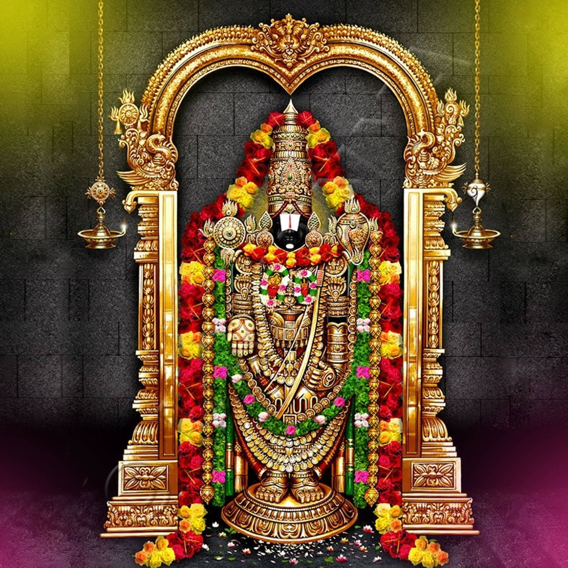 Hindu Lord Venkateswara 4K Wallpaper