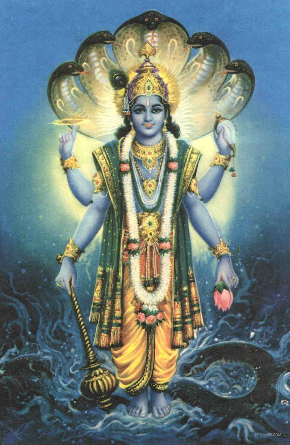Download Hindu Myth Lord Vishnu Wallpaper | Wallpapers.com
