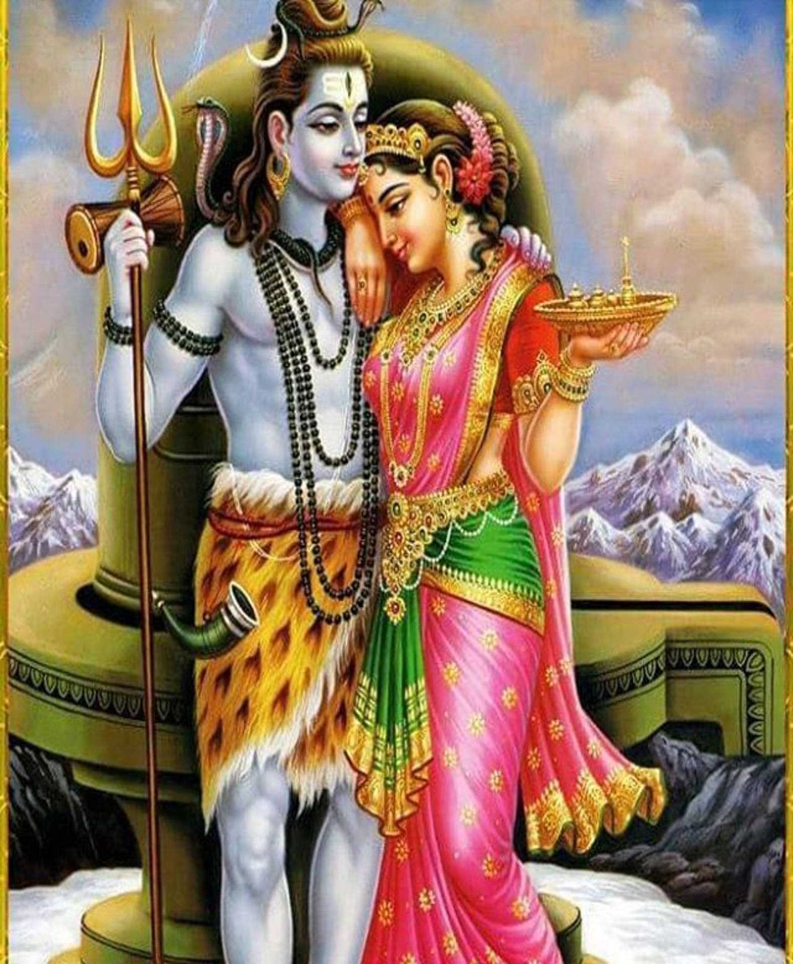 Hindushakti Gott Und Göttin Wallpaper
