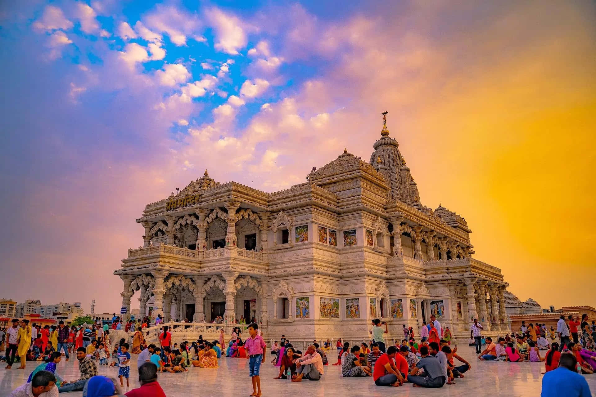 The Prem Mandir in Vrindavan · Free Stock Photo