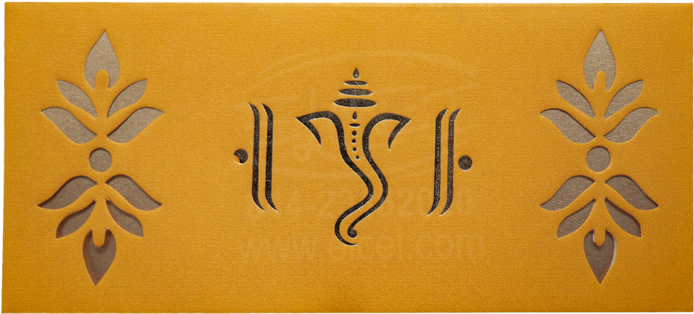 Hindu Wedding Card Design PNG