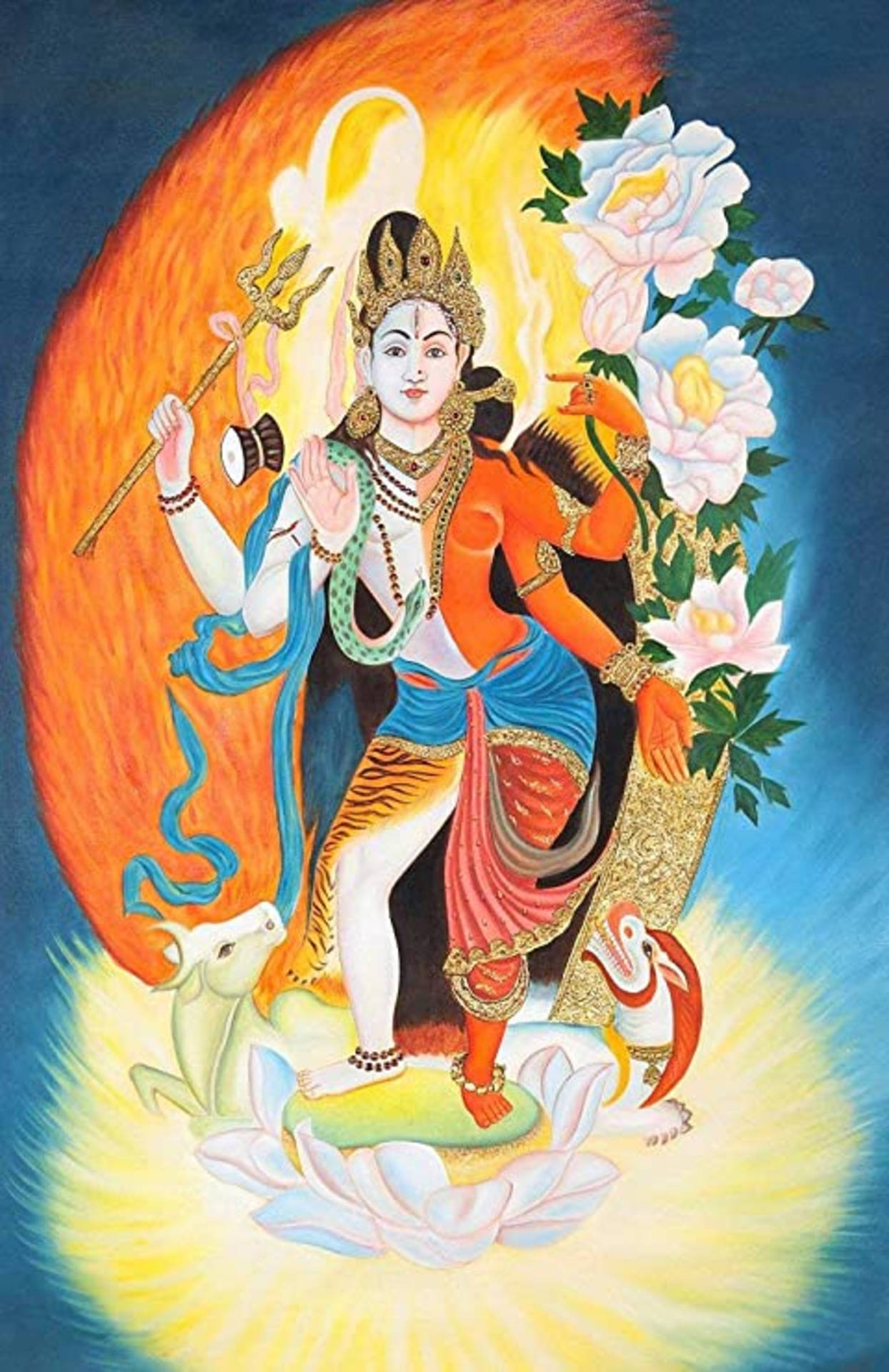 Hinduistisk Guddom I Shakti-tro Wallpaper