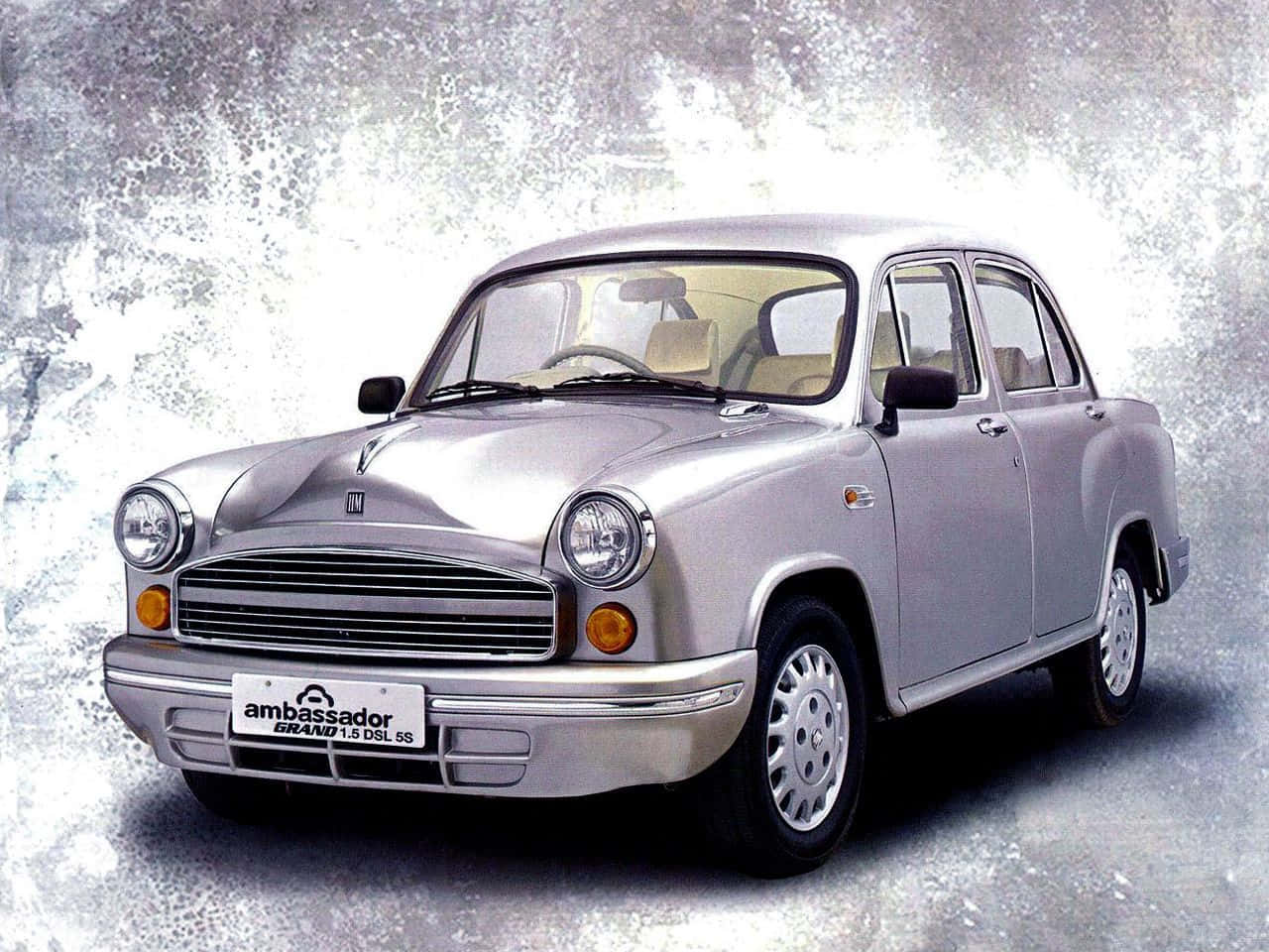 Iconodel Icónico Auto Hindustan Motors Ambassador. Fondo de pantalla