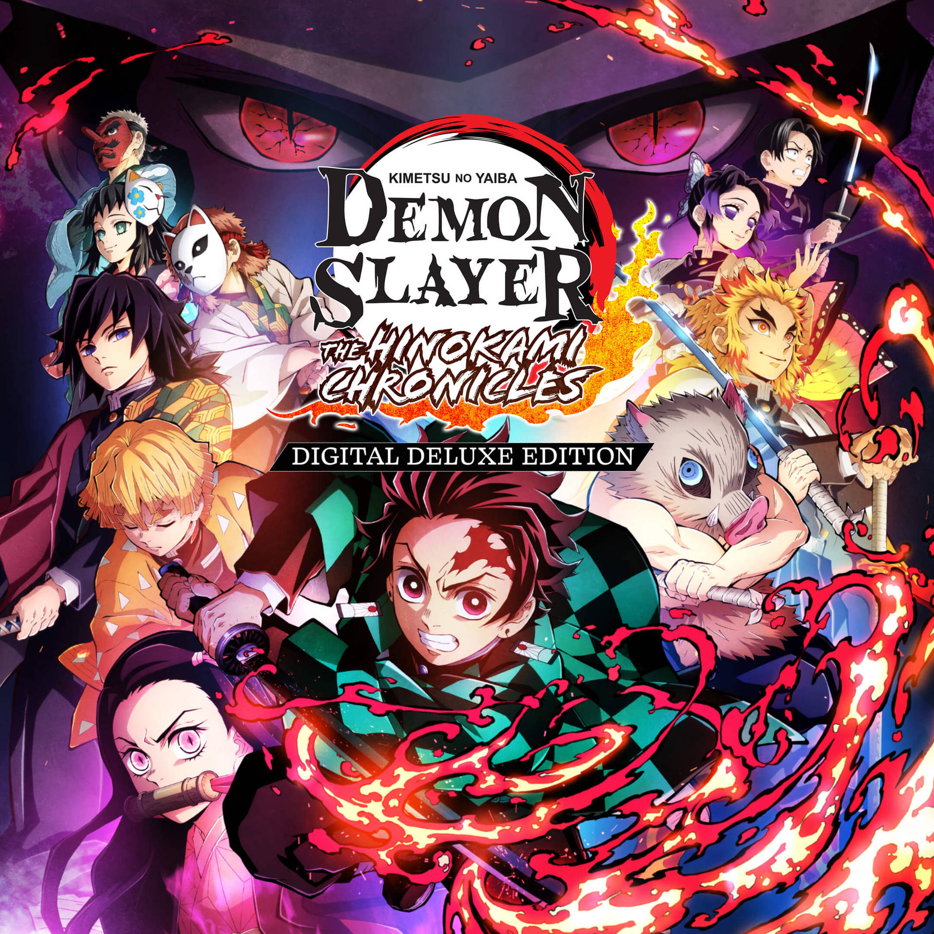 Hinokami Chronicles Demon Slayer Logo Wallpaper