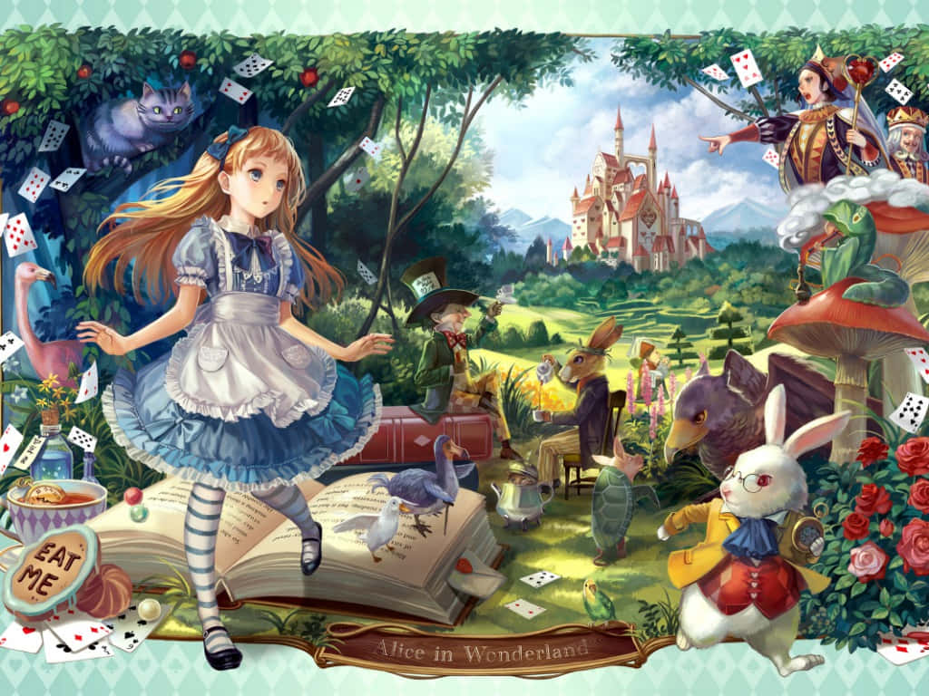 Hintergrundbildvon Alice Im Wunderland