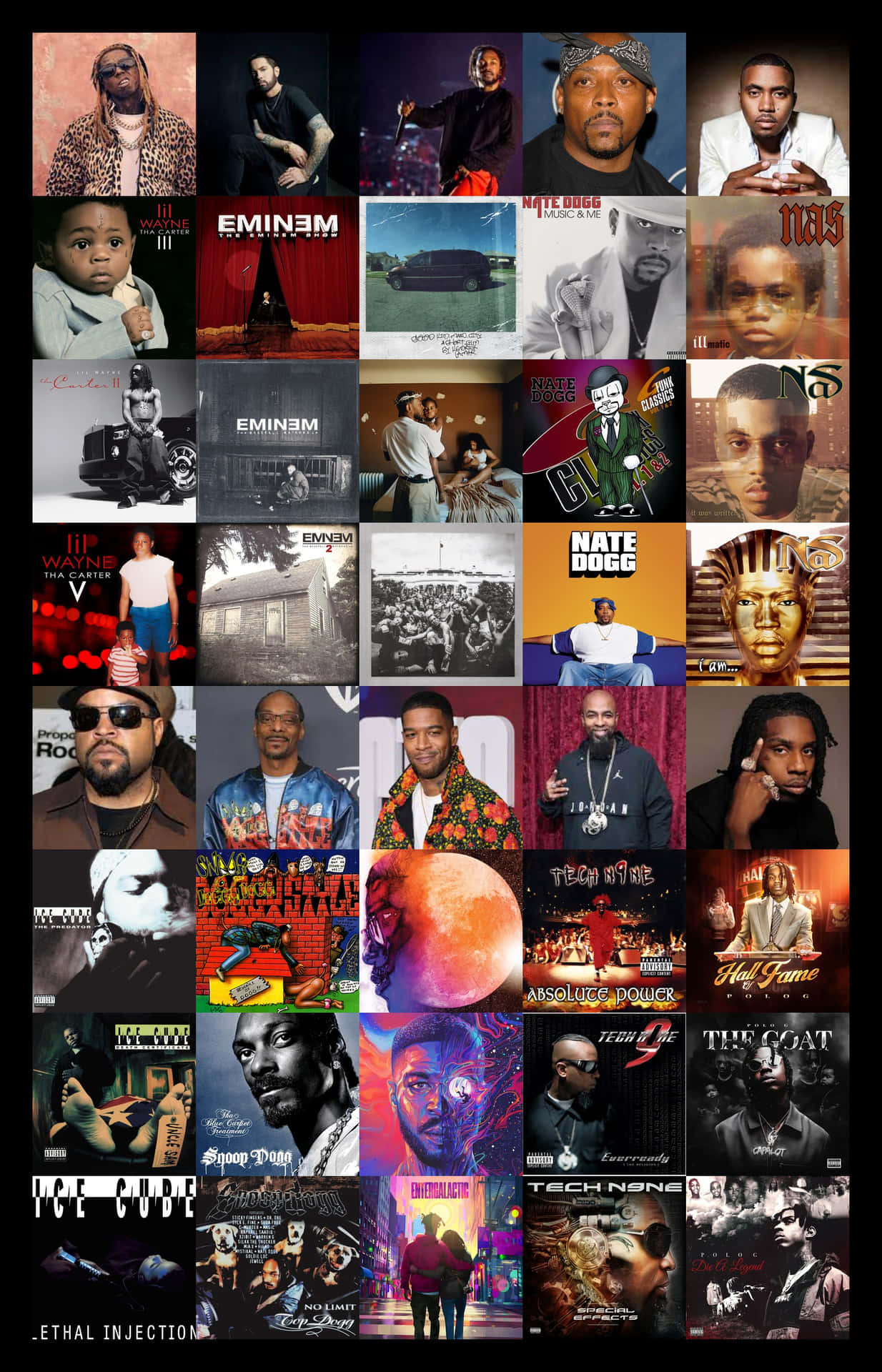 rap music album covers