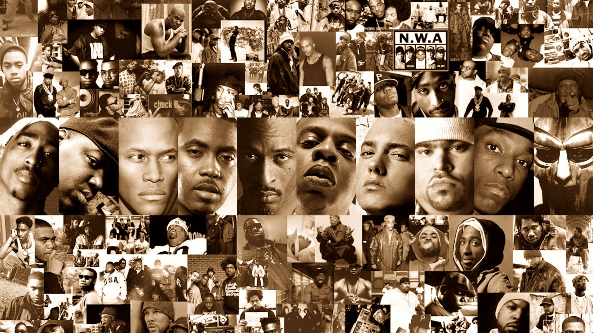 Hiphop-artister Montage Wallpaper