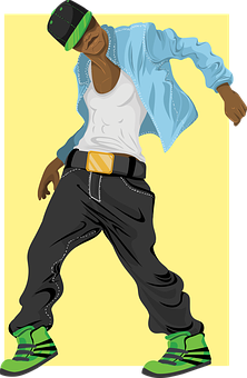 Hip Hop_ Dancer_ Illustration PNG