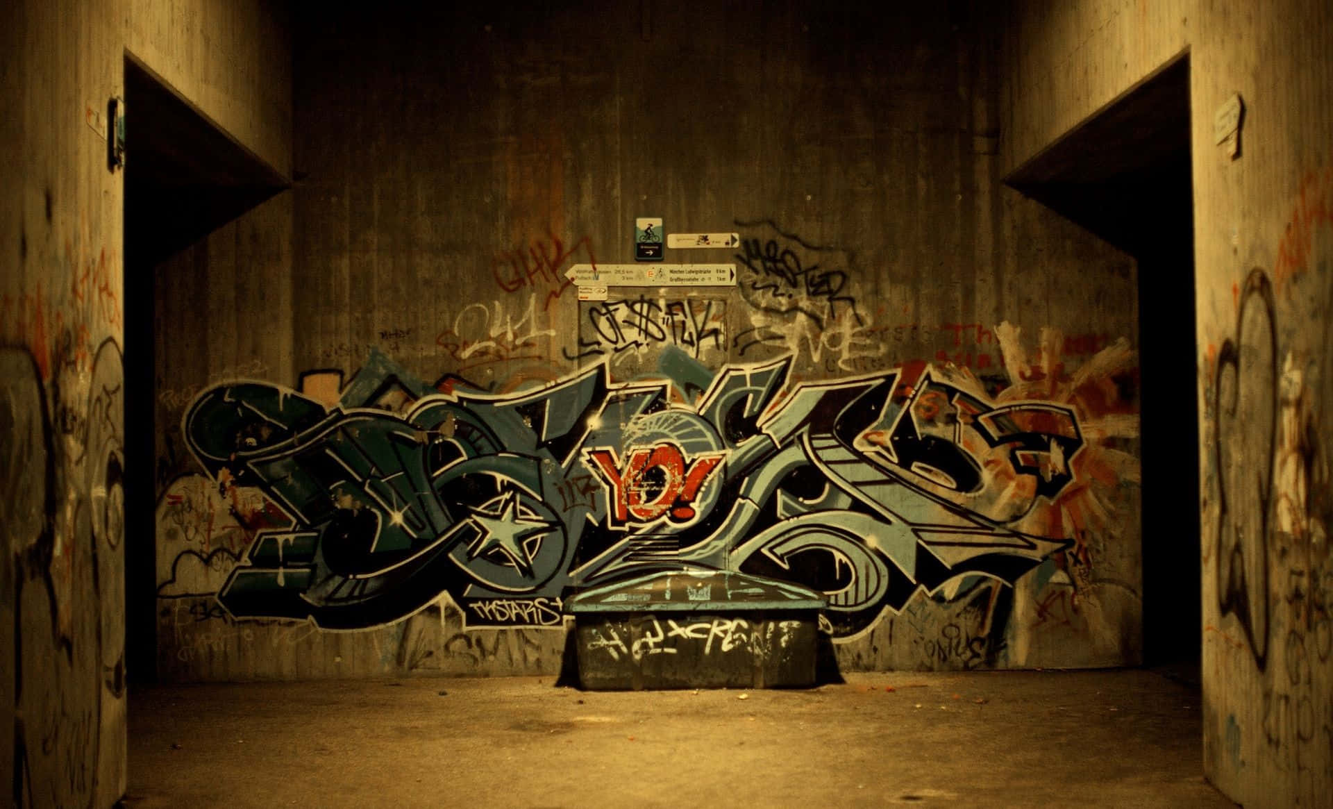 Lacreatividad Cobra Vida A Través Del Graffiti Hip Hop. Fondo de pantalla