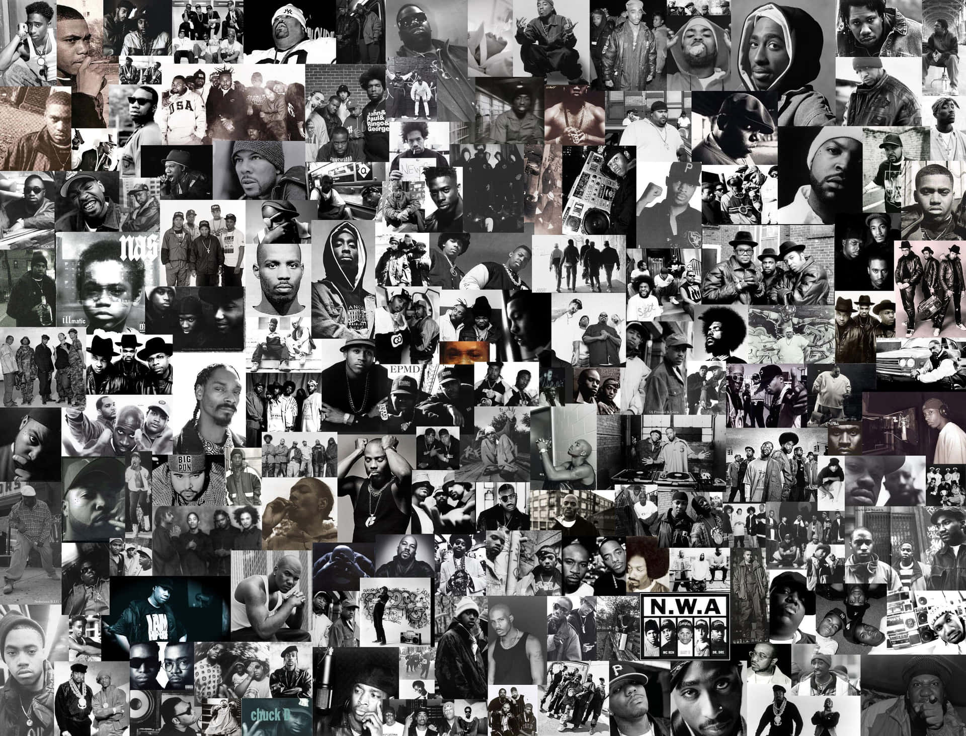 Collage De Légendes Du Hip Hop.jpg Fond d'écran