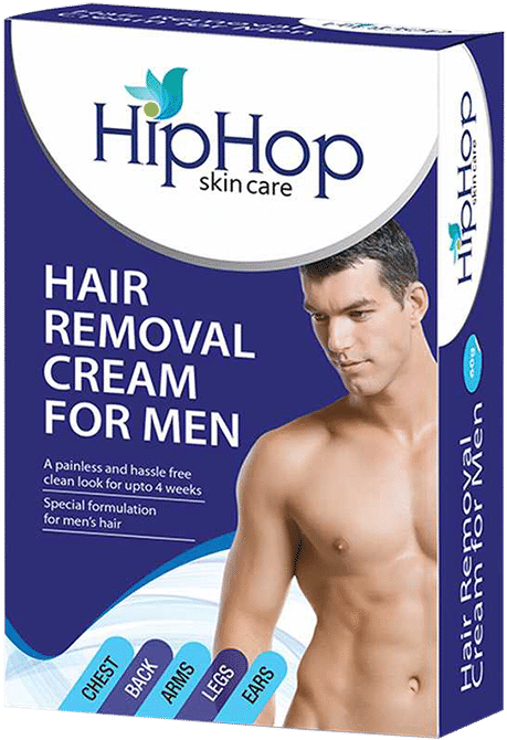 Hip Hop Mens Hair Removal Cream Packaging PNG