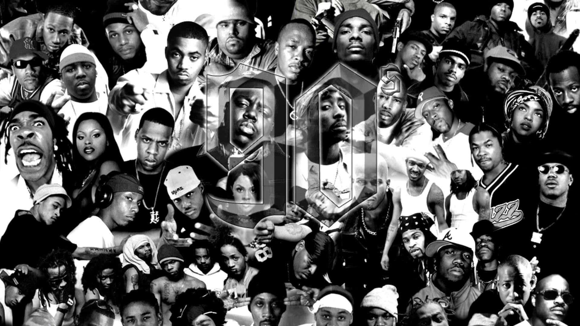 Amerikanskahiphop- Och Rap Artister: Drake, Future, Travis Scott Och Juice Wrld. Wallpaper