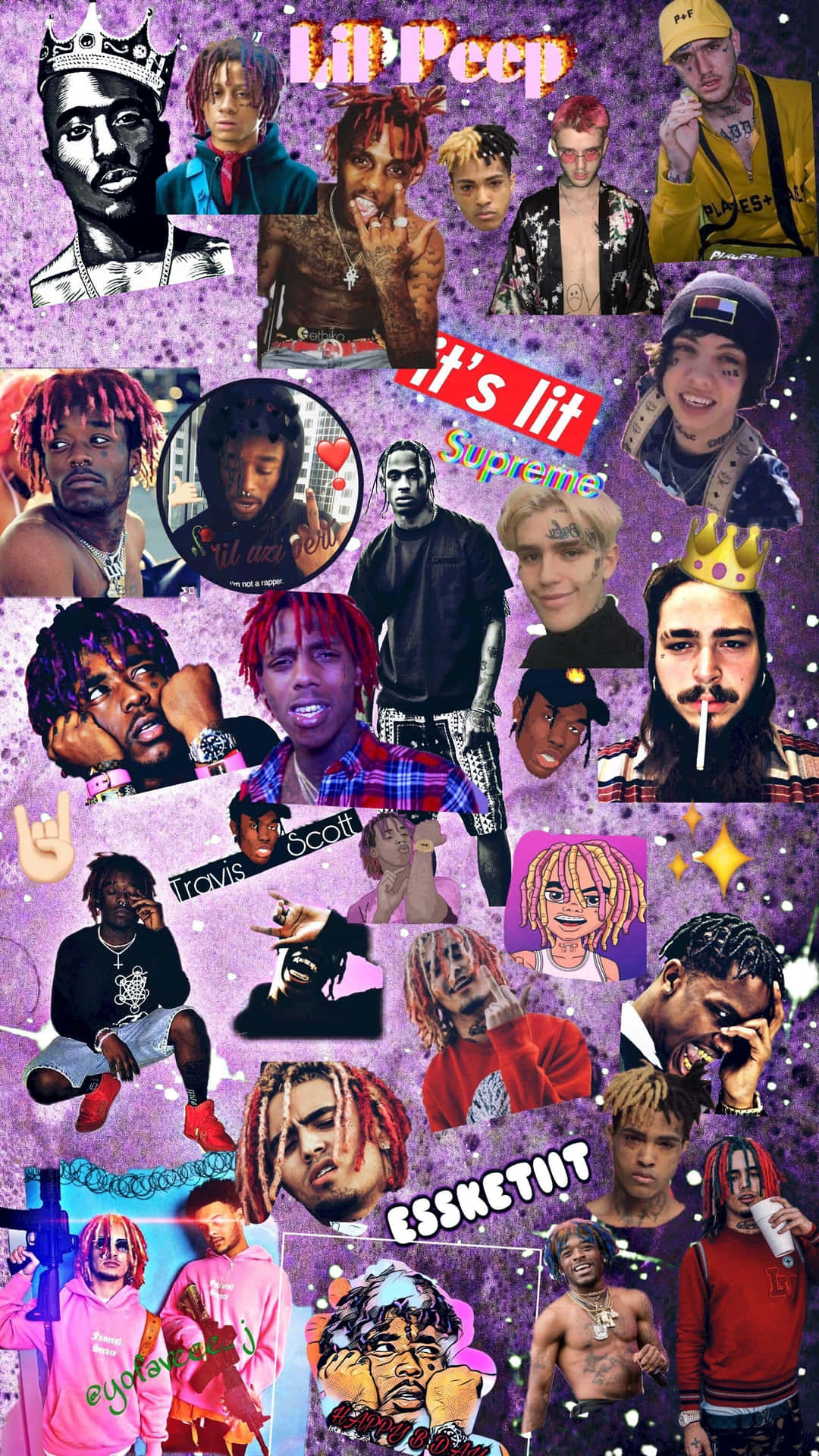 Popular Hip Hop Rappers Making Music Wallpaper