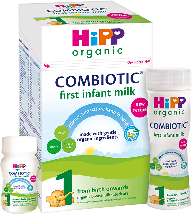 Hipp Organic Combiotic First Infant Milk Product PNG